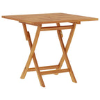 Mesa de jardín plegable madera de teca maciza 85x85x76 cm