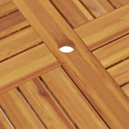 Mesa de jardín plegable madera de teca maciza 85x85x76 cm
