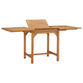 Mesa de jardín extensible madera maciza teca (110-160)x80x75cm