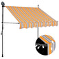 Toldo manual retrátil com LED amarelo e azul 100 cm