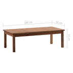 Juego de muebles de jardín 4 piezas madera maciza de acacia
