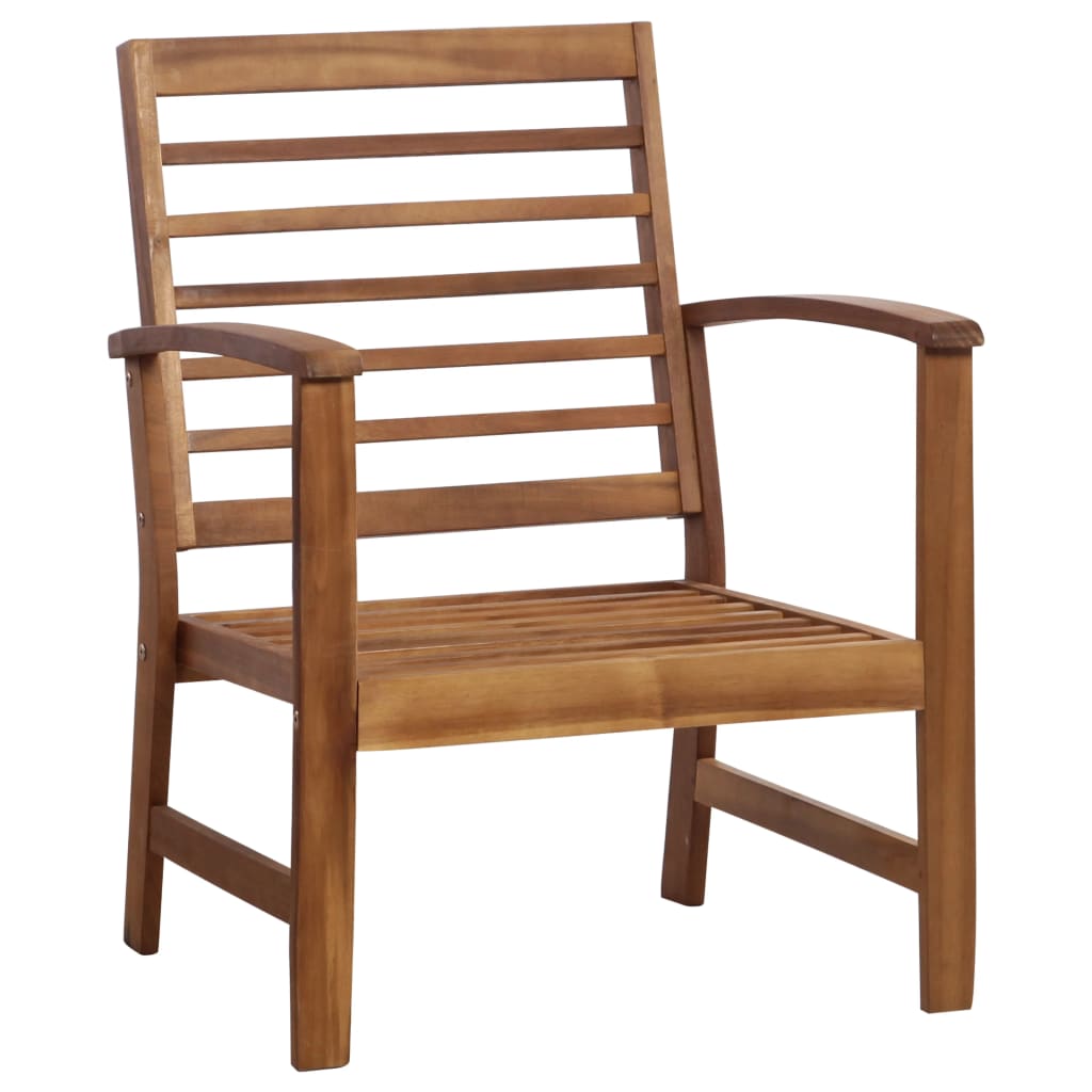Juego de muebles de jardín 4 piezas madera maciza de acacia