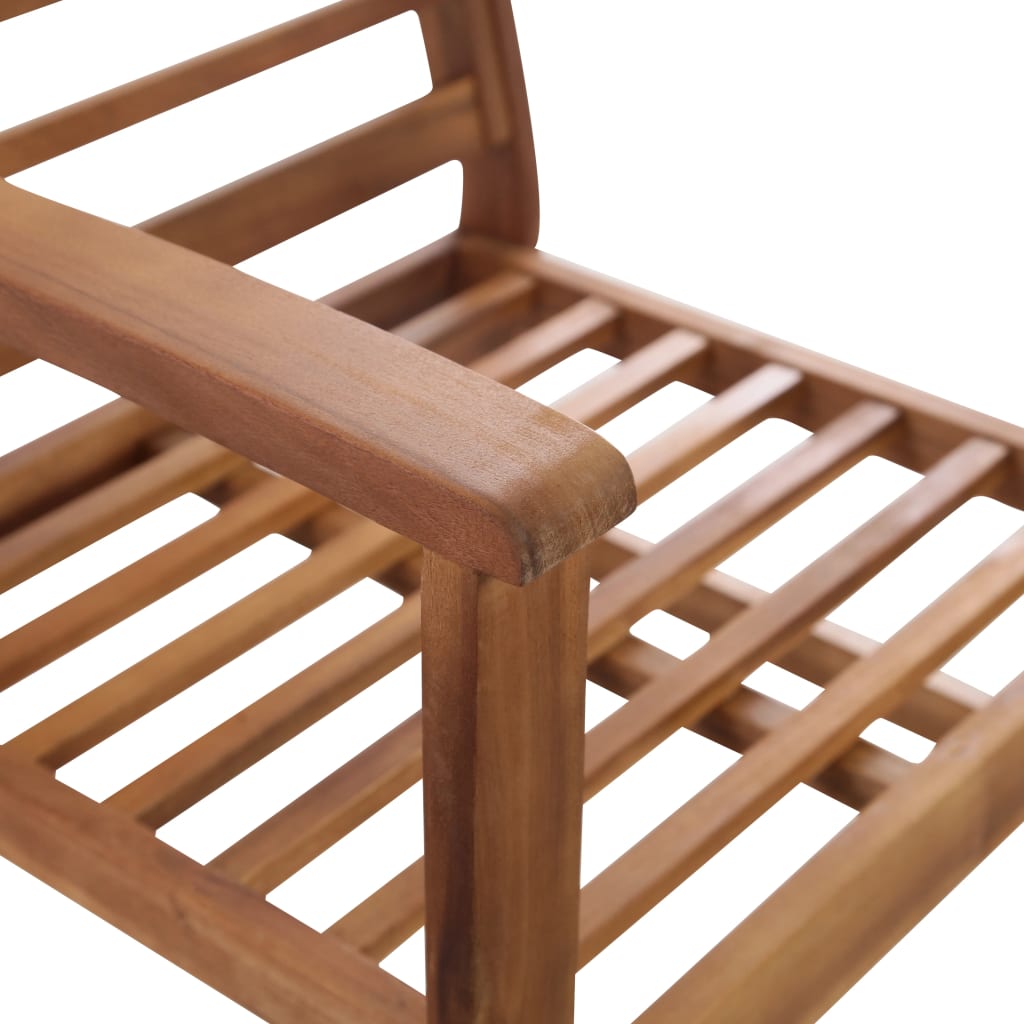 Juego de muebles de jardín 4 piezas madera maciza de acacia