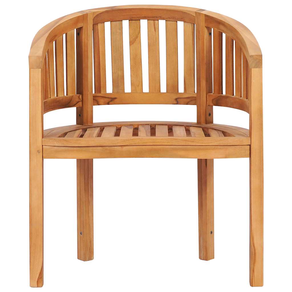 Silla banana de madera maciza de teca