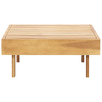 Mesa de centro de madera maciza de acacia 100x60x25 cm