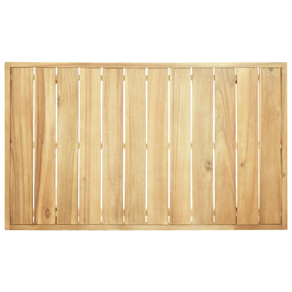 Mesa de centro de madera maciza de acacia 100x60x25 cm