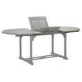 Mesa de jardín madera maciza de acacia gris 200x100x75 cm