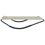 Tumbona de acero color crema 200x90 cm