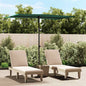 Azure blue 2x1.5 m aluminum pole garden umbrella