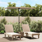 Azure blue 2x1.5 m aluminum pole garden umbrella