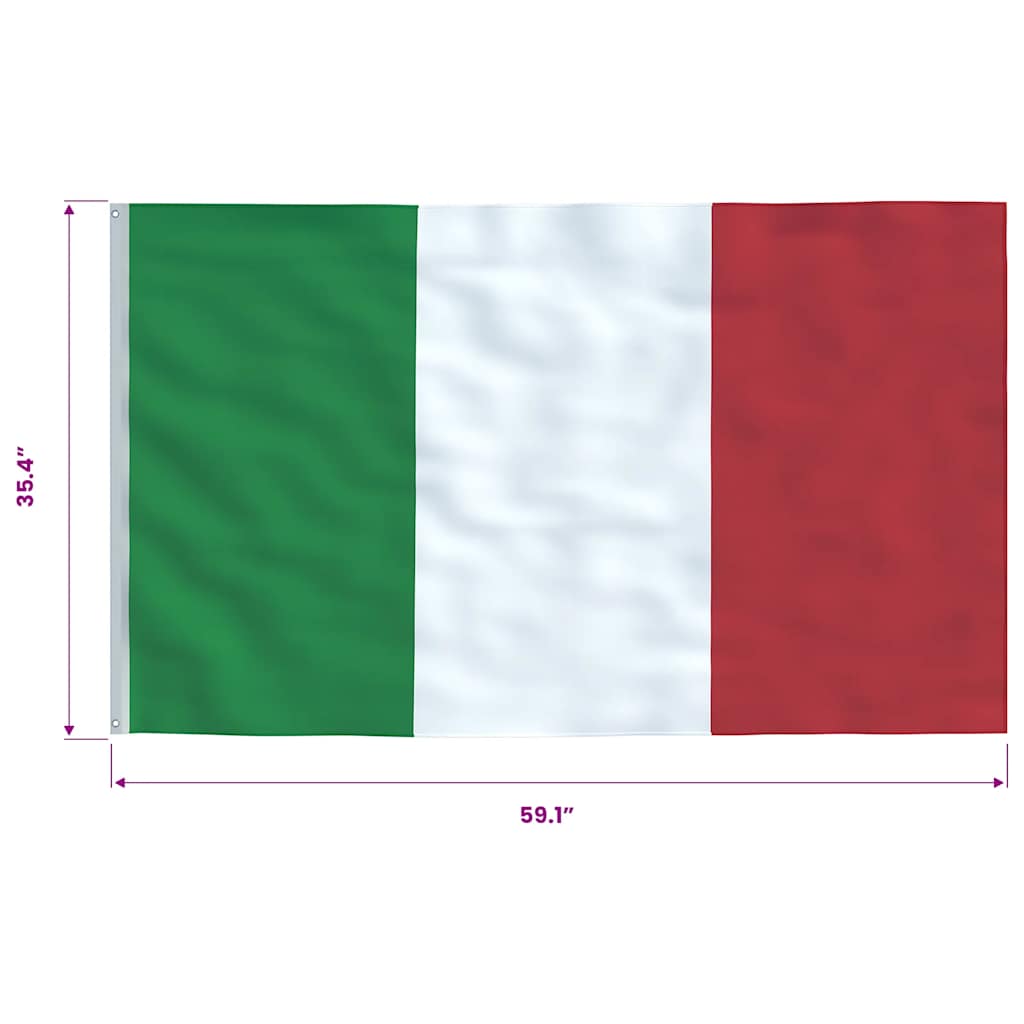 Bandera de Italia 90x150 cm