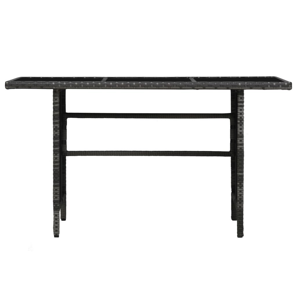 Set de muebles de jardín 4 pzas y cojines ratán sintético gris