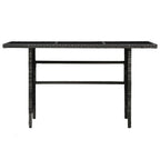 Set de muebles de jardín 4 pzas y cojines ratán sintético gris