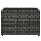 Set de muebles de jardín 5 pzas y cojines ratán sintético gris