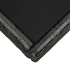 Set de muebles de jardín 5 pzas y cojines ratán sintético gris