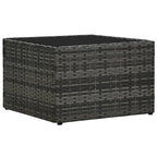 Set de muebles de jardín 5 pzas y cojines ratán sintético gris
