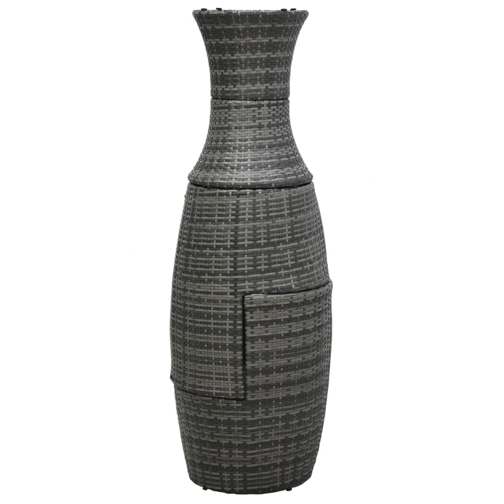 Juego muebles bistró jardín 3 pzas cojines ratán sintético gris