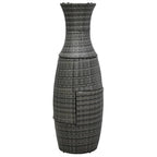 Juego muebles bistró jardín 3 pzas cojines ratán sintético gris