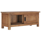 Mueble para TV de madera maciza de teca 90x30x35 cm