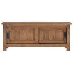 Mueble para TV de madera maciza de teca 90x30x35 cm
