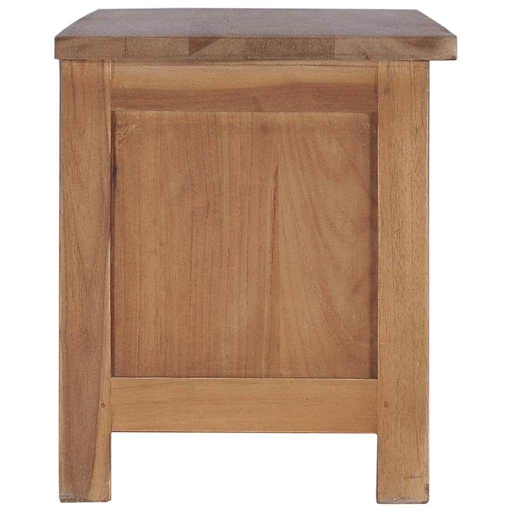 Mueble para TV de madera maciza de teca 90x30x35 cm