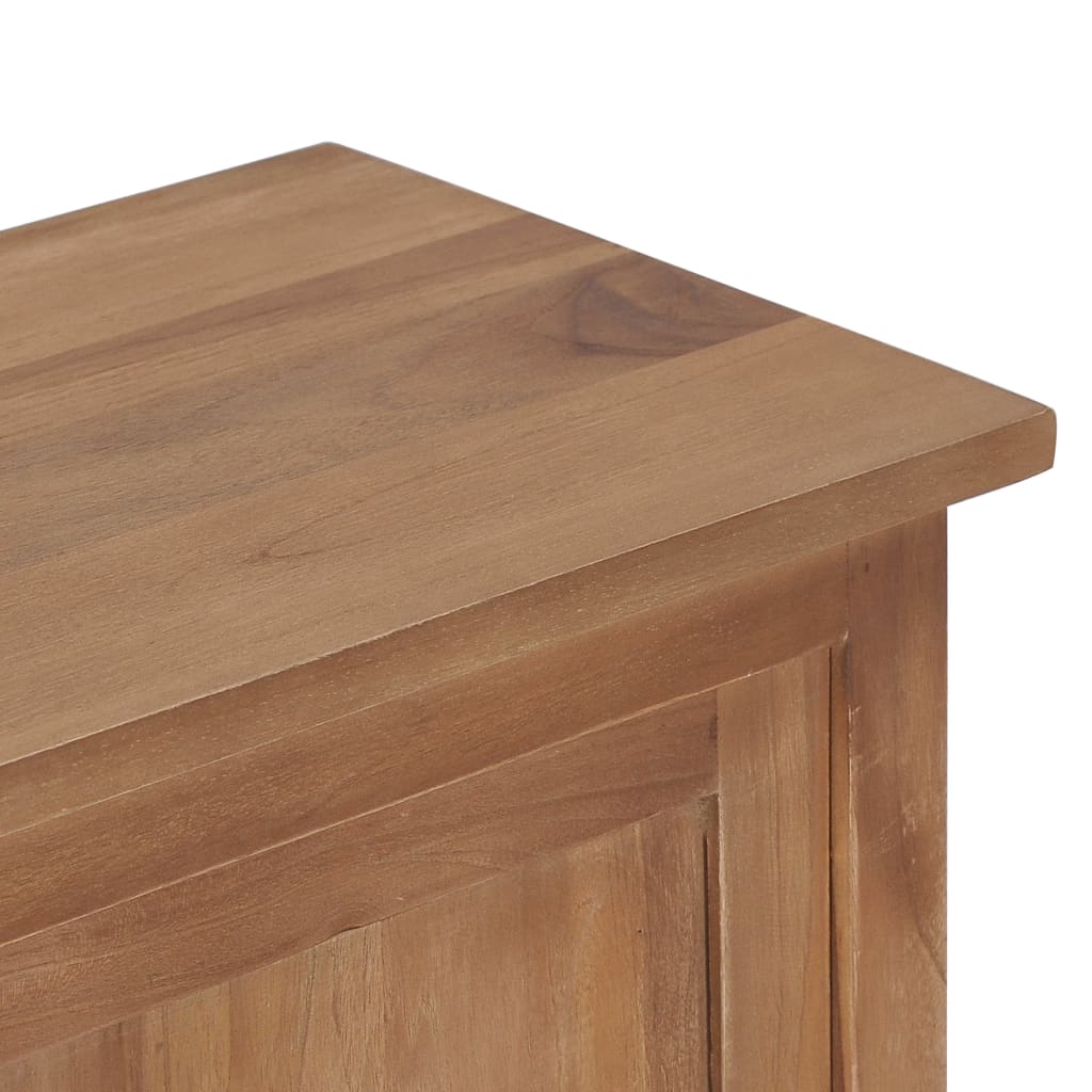 Mueble para TV de madera maciza de teca 90x30x35 cm