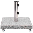 Base de sombrilla cuadrada de granito gris 30 kg