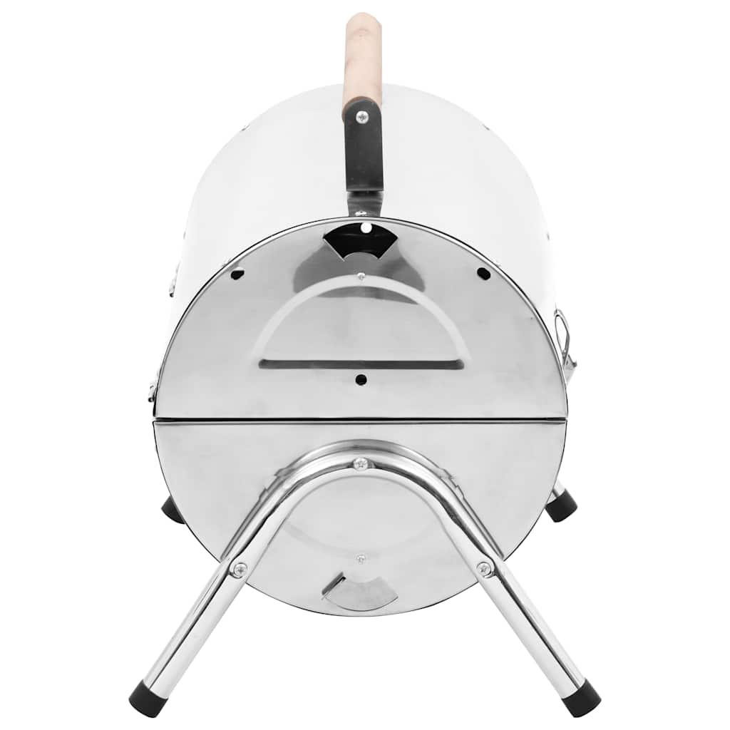 Barbacoa de carbón de sobremesa acero inoxidable doble parrilla