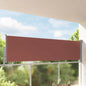 Toldo lateral retráctil de jardín azul 100x300 cm