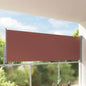 Toldo lateral retráctil de jardín azul 100x300 cm