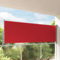 Toldo lateral retráctil de jardín azul 100x300 cm