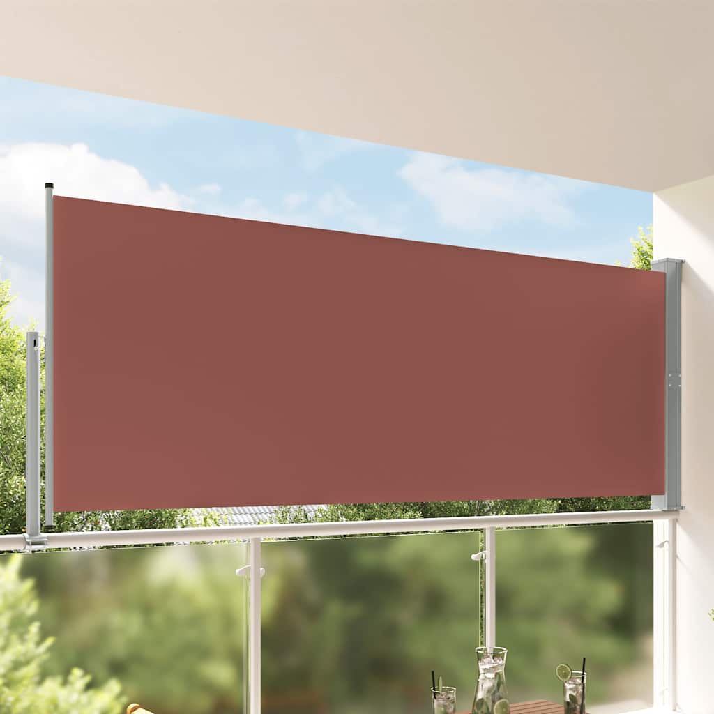 Blue Retractable Garden Side Awning 100x300 cm