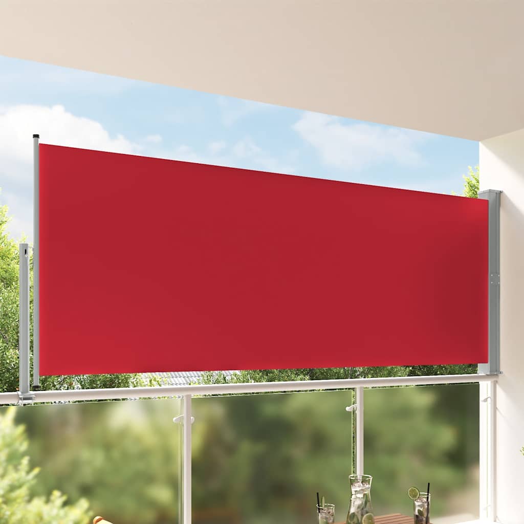 Blue Retractable Garden Side Awning 100x300 cm
