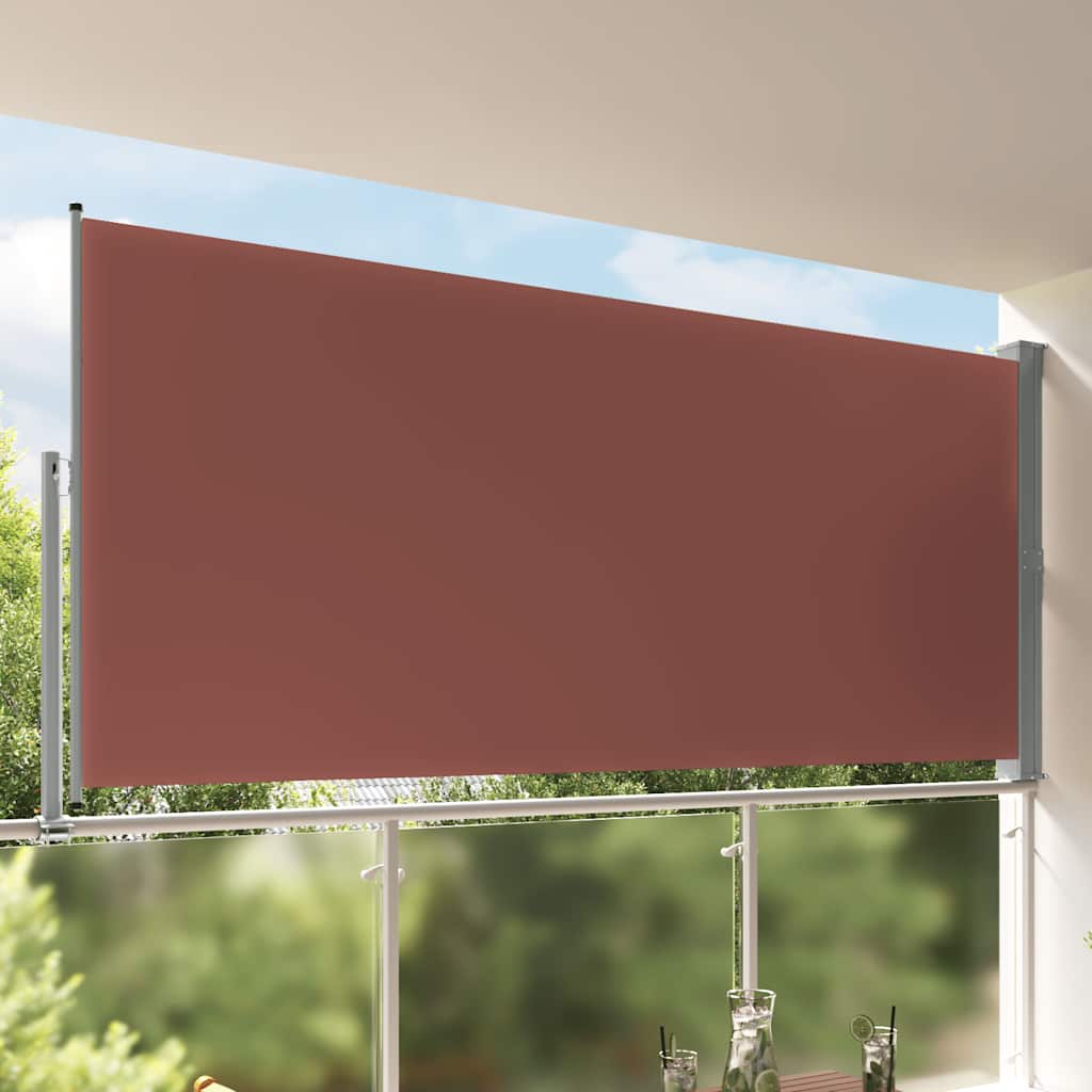 Blue Retractable Garden Side Awning 100x300 cm