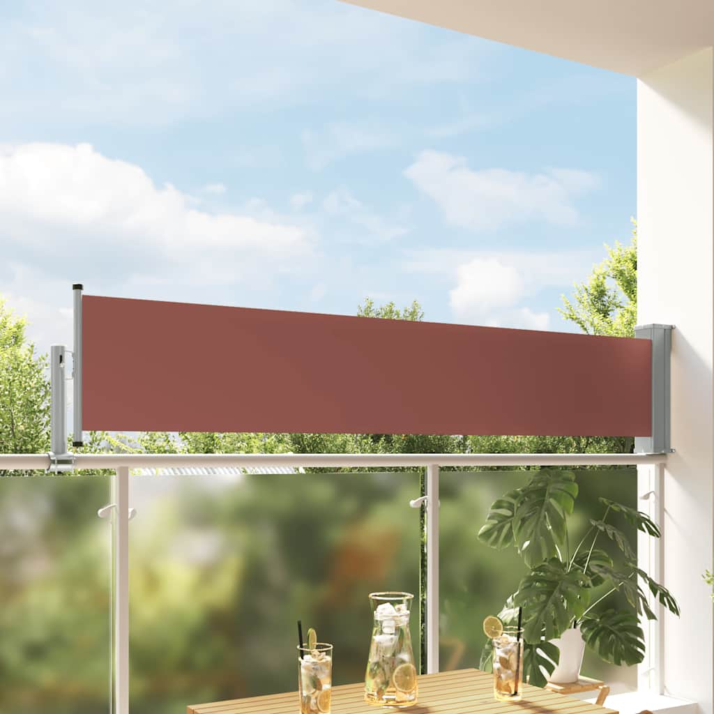 Blue Retractable Garden Side Awning 100x300 cm