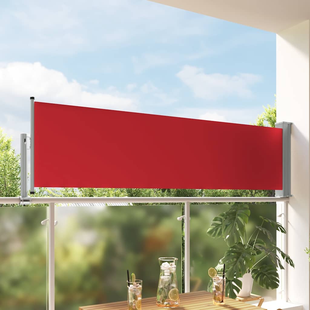 Blue Retractable Garden Side Awning 100x300 cm