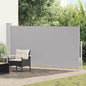 Toldo lateral retráctil de jardín azul 100x300 cm
