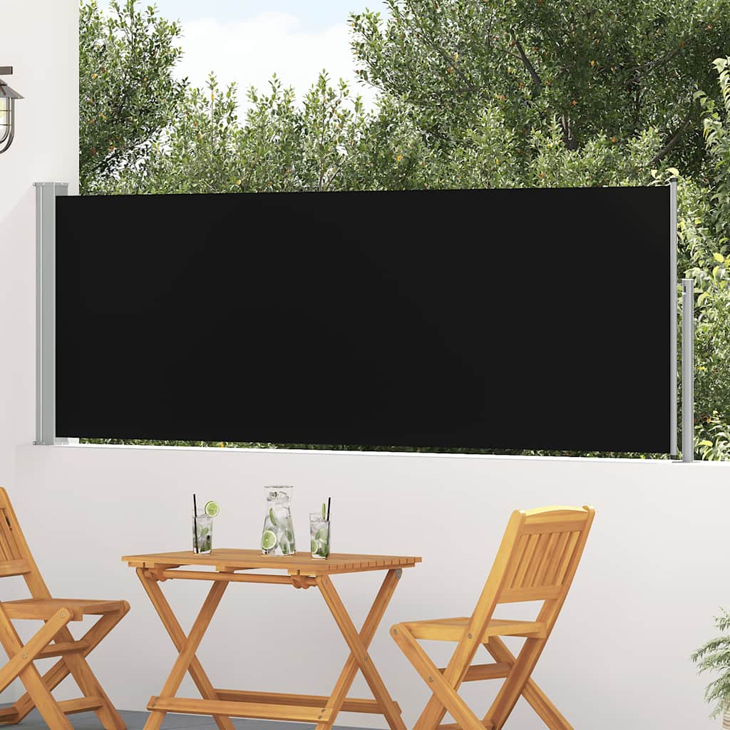 Blue Retractable Garden Side Awning 100x300 cm