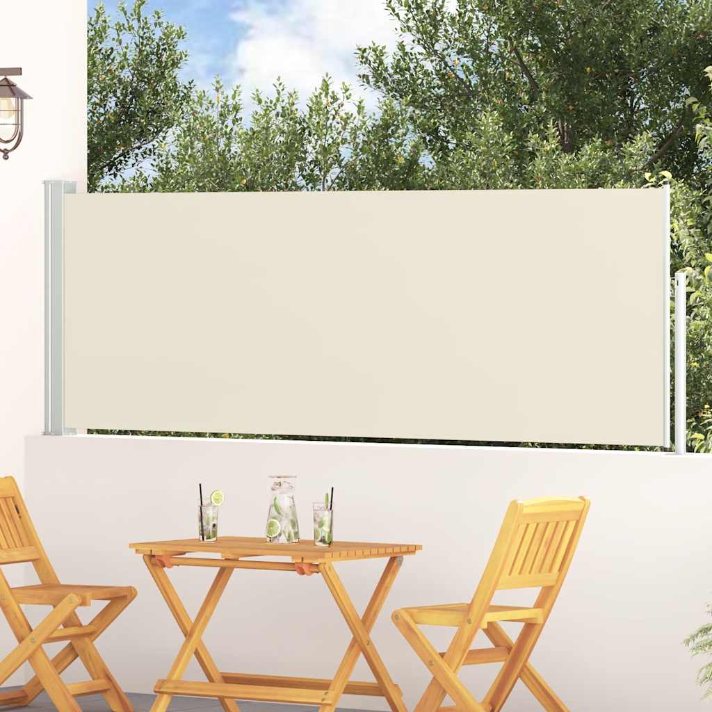 Blue Retractable Garden Side Awning 100x300 cm