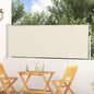 Toldo lateral retráctil de jardín azul 100x300 cm