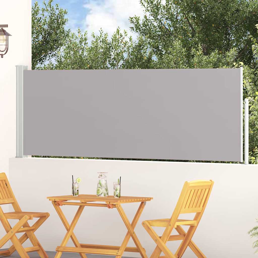 Blue Retractable Garden Side Awning 100x300 cm