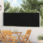 Toldo lateral retráctil de jardín azul 100x300 cm