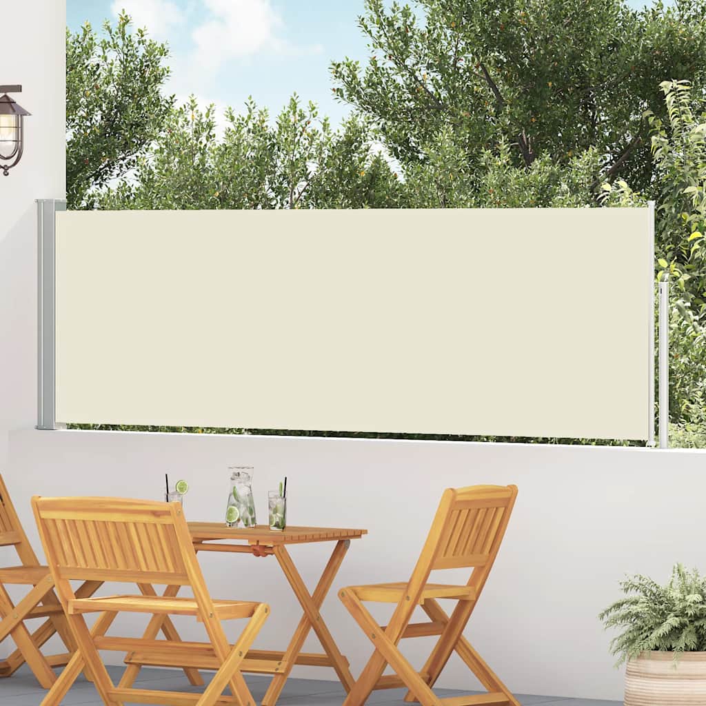 Blue Retractable Garden Side Awning 100x300 cm