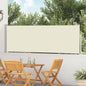 Toldo lateral retráctil de jardín azul 100x300 cm
