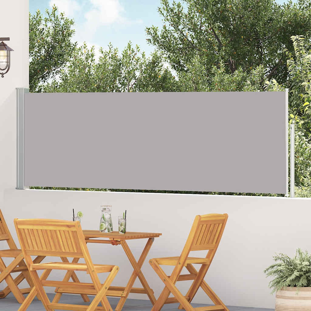 Blue Retractable Garden Side Awning 100x300 cm