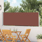 Toldo lateral retráctil de jardín azul 100x300 cm