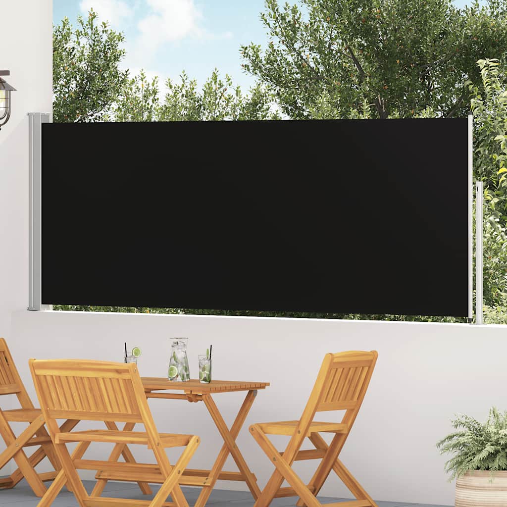 Blue Retractable Garden Side Awning 100x300 cm