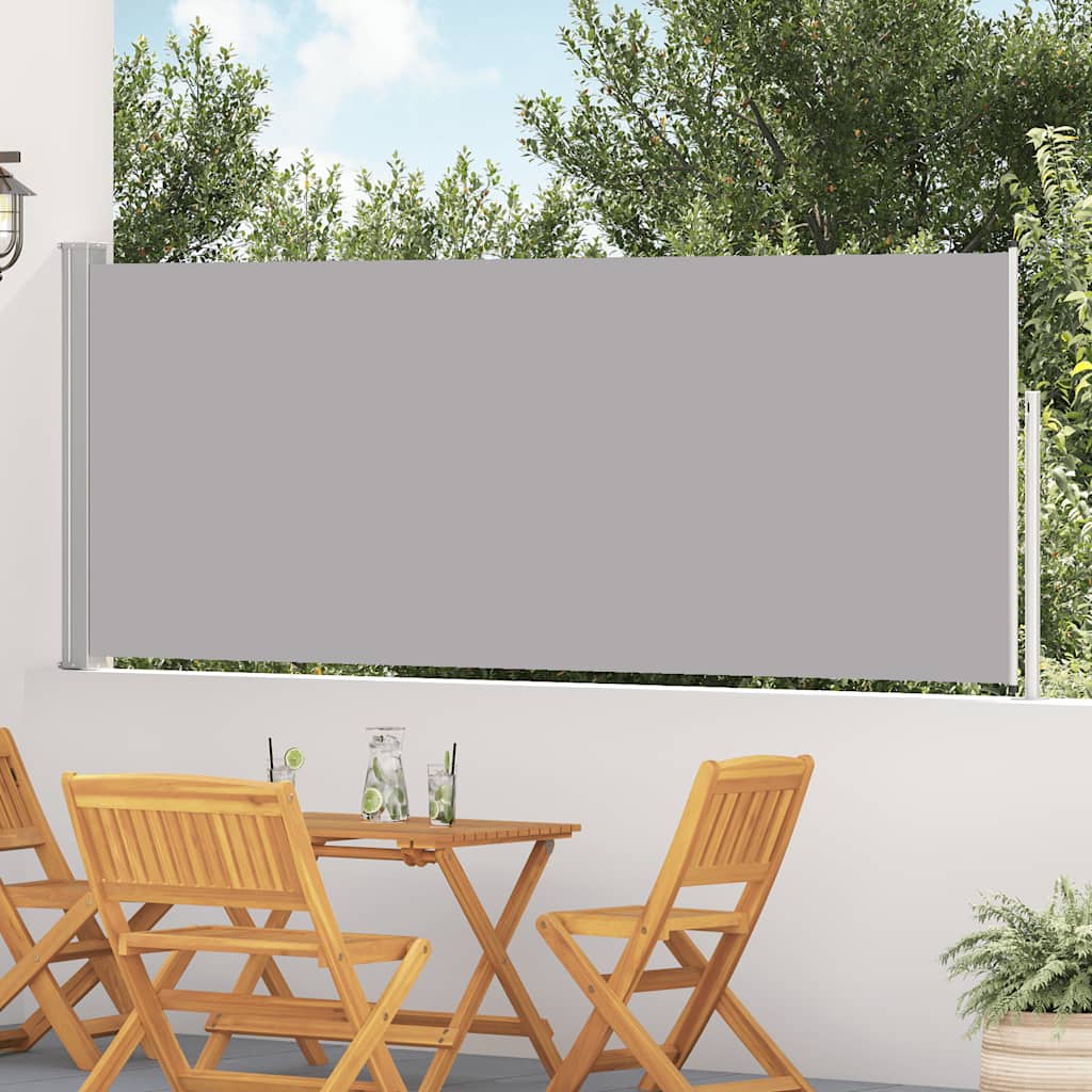 Blue Retractable Garden Side Awning 100x300 cm