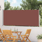 Toldo lateral retráctil de jardín azul 100x300 cm
