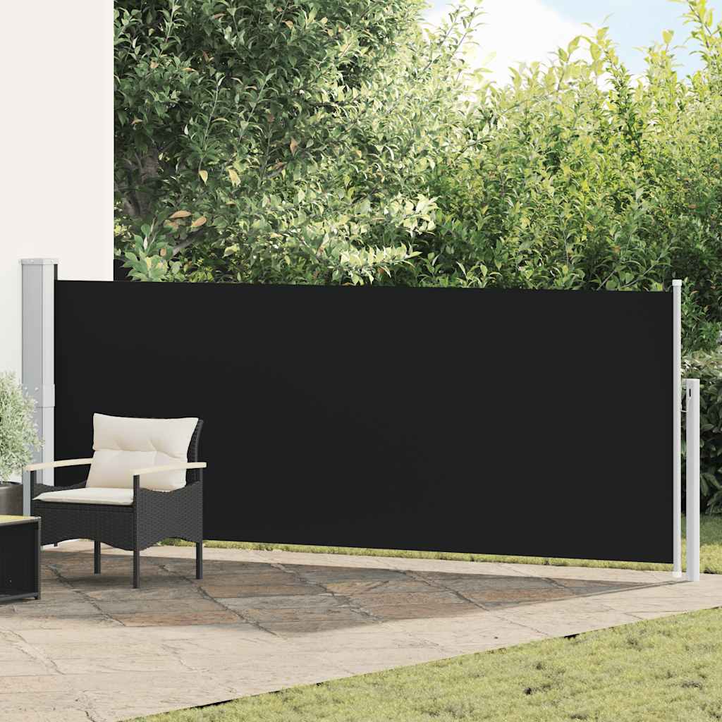 Blue Retractable Garden Side Awning 100x300 cm